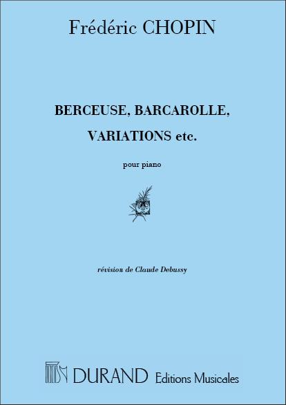 Berceuse Barcarola Variazioni Piano
